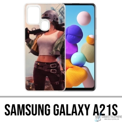Samsung Galaxy A21s Case - PUBG Girl