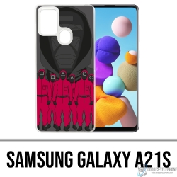 Custodia Samsung Galaxy A21s - Agente dei cartoni animati del gioco del calamaro