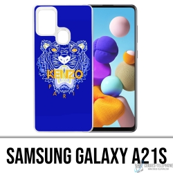 Samsung Galaxy A21s case - Kenzo Blue Tiger