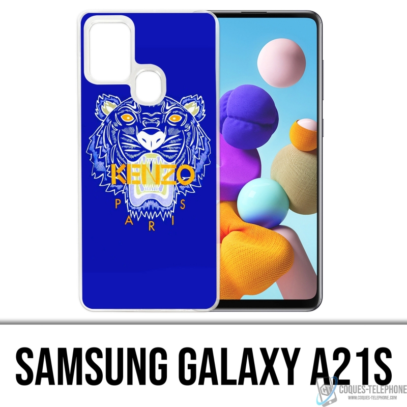 Custodia per Samsung Galaxy A21s - Kenzo Blue Tiger
