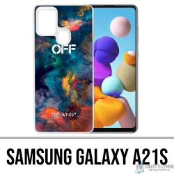 Samsung Galaxy A21s Case - Off White Color Cloud