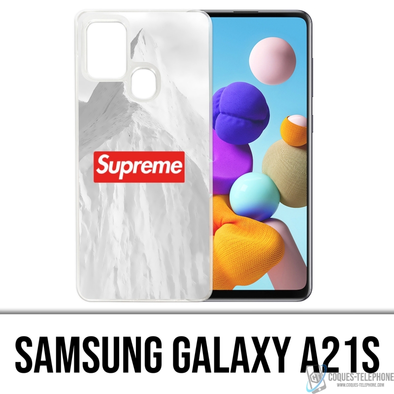 Coque Samsung Galaxy A21s - Supreme Montagne Blanche