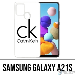 Samsung Galaxy A21s Case - Calvin Klein Logo White