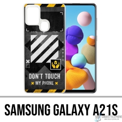 Samsung Galaxy A21s Case - Off White Including Touch Phone