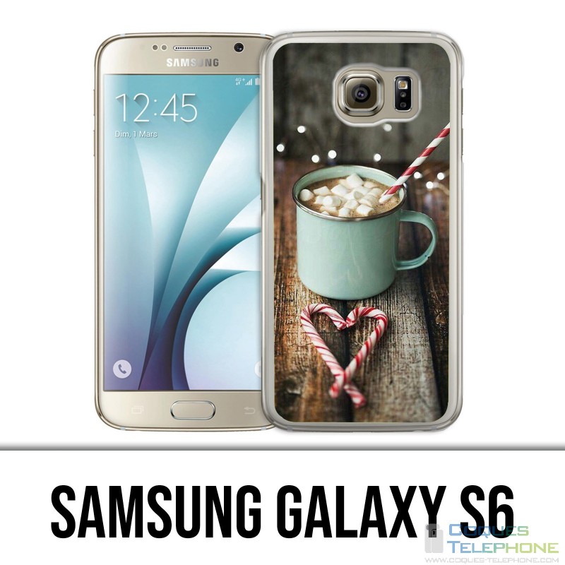Samsung Galaxy S6 Hülle - Marshmallow aus heißer Schokolade