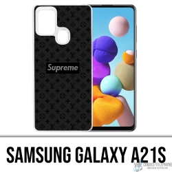 Custodia Samsung Galaxy A21s - Supreme Vuitton Nera