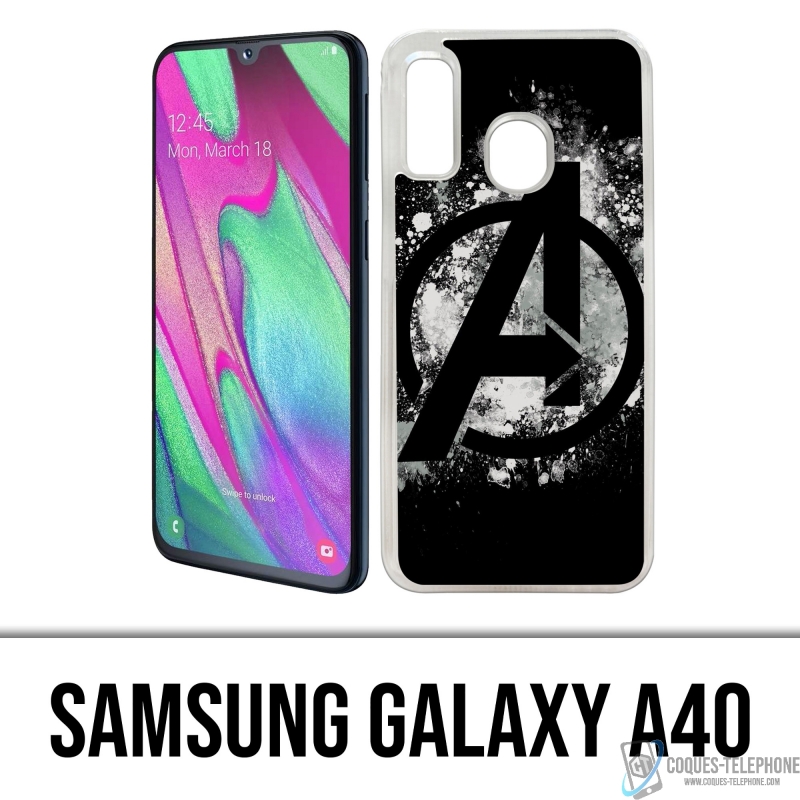 Samsung Galaxy A40 Case - Avengers Logo Splash
