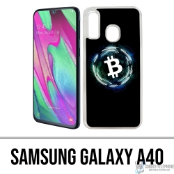 Custodia per Samsung Galaxy A40 - Logo Bitcoin
