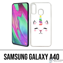 Custodia Samsung Galaxy A40 - Gato Unicornio