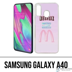 Samsung Galaxy A40 Case - Netflix And Mcdo