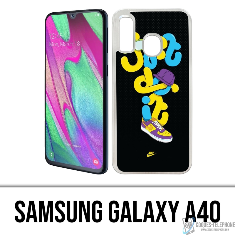 Funda Samsung Galaxy A40 - Nike Just Do It Worm