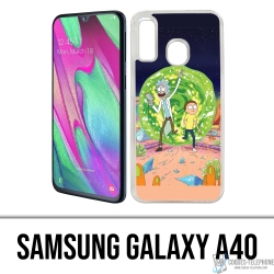 Samsung Galaxy A40 Case - Rick And Morty