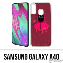 Cover Samsung Galaxy A40 - Squid Game Soldier Splash
