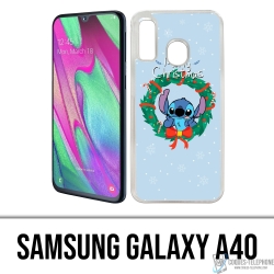 Samsung Galaxy A40 Case - Stitch Merry Christmas