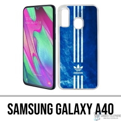 Samsung Galaxy A40 Case - Adidas Blue Stripes
