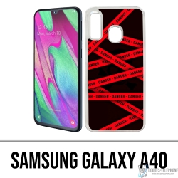 Samsung Galaxy A40 case - Danger Warning