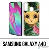 Samsung Galaxy A40 Case - Disney Simba Baby Blätter