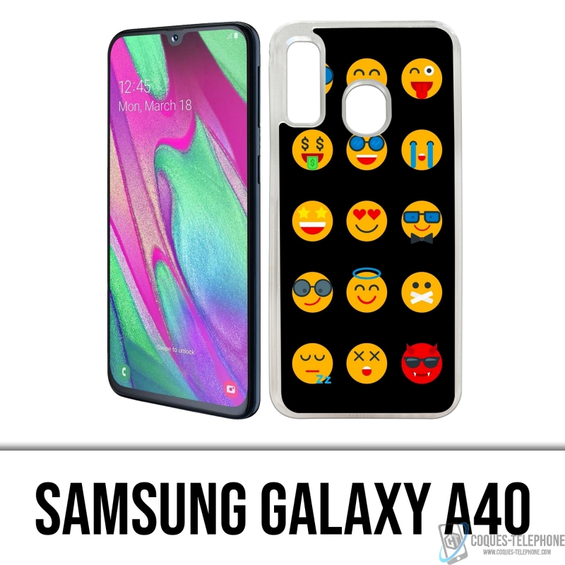 Coque Samsung Galaxy A40 - Emoji