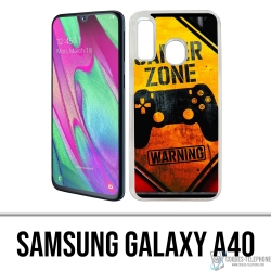 Samsung Galaxy A40 case - Gamer Zone Warning
