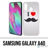 Samsung Galaxy A40 Case - Ich liebe Schnurrbart