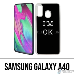Samsung Galaxy A40 Case - Ich bin ok defekt