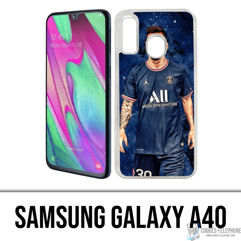 Cover Samsung Galaxy A40 - Messi PSG Paris Splash