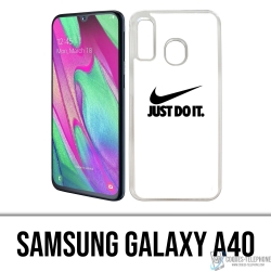 Samsung Galaxy A40 Case - Nike Just Do It Weiß