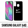 Custodia per Samsung Galaxy A40 - Nike Just Do It Black