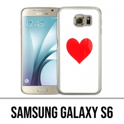 Samsung Galaxy S6 Hülle - Rotes Herz