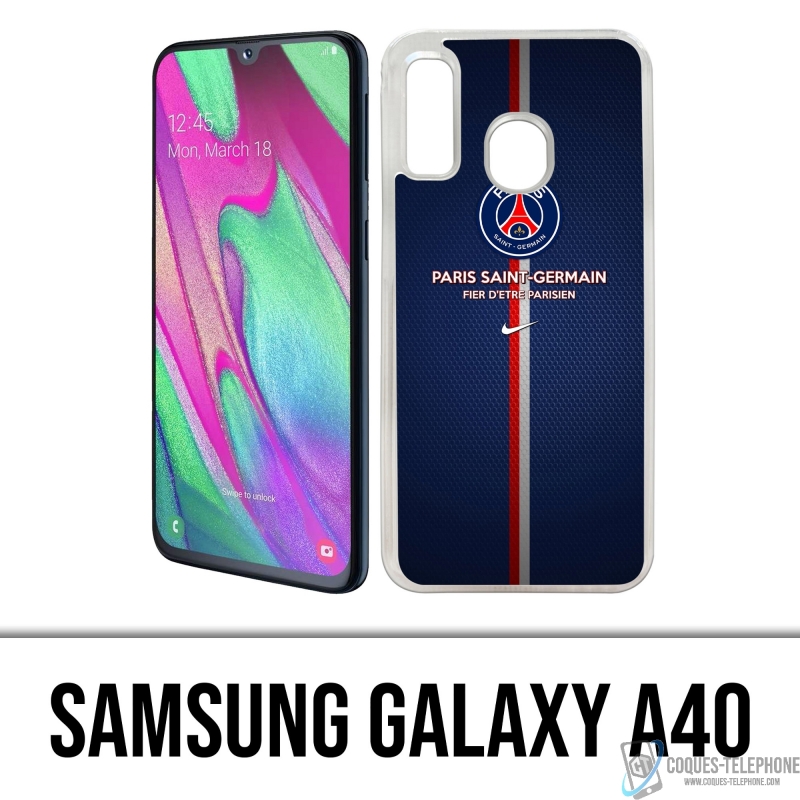 Samsung Galaxy A40 Case - PSG Stolz, Pariser zu sein