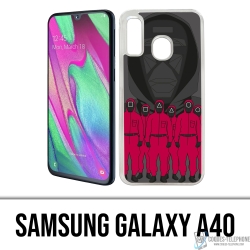 Samsung Galaxy A40 Case - Tintenfisch-Spiel Cartoon Agent