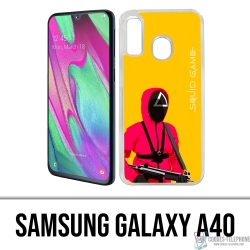Samsung Galaxy A40 case - Squid Game Soldier Cartoon