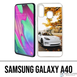 Coque Samsung Galaxy A40 - Tesla Automne