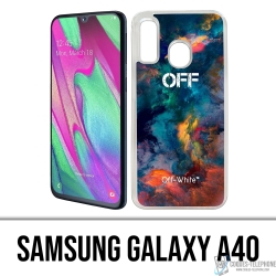 Samsung Galaxy A40 Case - Off White Color Cloud