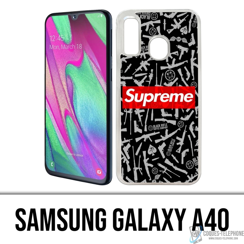 Funda Samsung Galaxy A40 - Rifle negro supremo
