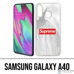 Coque Samsung Galaxy A40 - Supreme Montagne Blanche