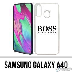 Samsung Galaxy A40 Case - Hugo Boss White
