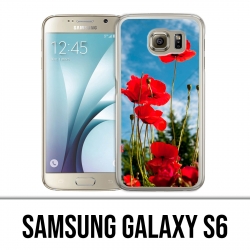 Samsung Galaxy S6 Hülle - Mohn 1