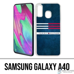 Custodia per Samsung Galaxy A40 - Righe Tommy Hilfiger
