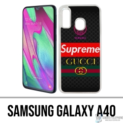 Coque Samsung Galaxy A40 - Versace Supreme Gucci