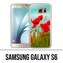 Samsung Galaxy S6 Hülle - Poppies 2