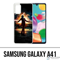 Custodia per Samsung Galaxy A41 - Joker Batman in fiamme