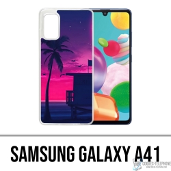 Custodia per Samsung Galaxy A41 - Viola Miami Beach