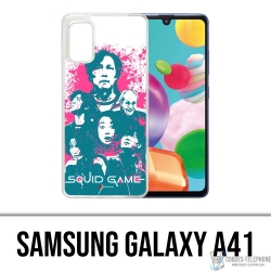Funda Samsung Galaxy A41 - Splash de personajes del juego Squid