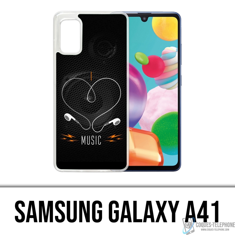 Samsung Galaxy A41 case - I Love Music