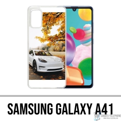 Samsung Galaxy A41 case - Tesla Autumn