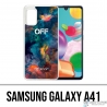 Custodia per Samsung Galaxy A41 - Nuvola di colore bianco sporco