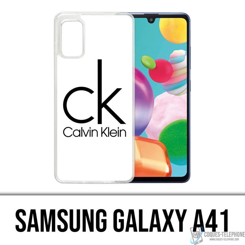 Funda Samsung Galaxy A41 - Calvin Klein Logo White
