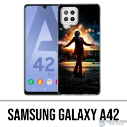 Funda Samsung Galaxy A42 - Joker Batman en llamas