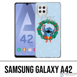 Coque Samsung Galaxy A42 - Stitch Merry Christmas